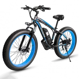 Bicicleta Eléctrica E-MTB 26, E Bike de Montaña con Batería Litio 48V  17.5Ah, 4,0 Neumáticos Gordos, Freno de Disco Hidraulico, Motor Potente  85N.m, Shimano 21, Luz Trasera, Recarga 90KM, Verde : 