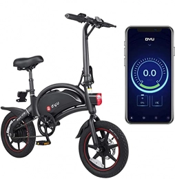 AmazeFan Bicicletas eléctrica AmazeFan DYU D3+ Bicicleta eléctrica Plegable (Black)