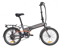 Atala Bicicletas eléctrica Atala Vélo électrique Pliant e-Folding, 6 Vitesses, Couleur Antracite-Arancione Mat