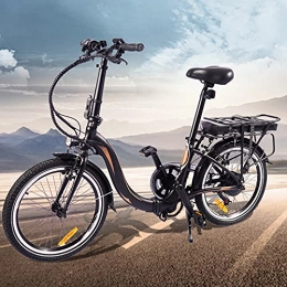 CM67 Bicicleta Bici electrica 20 Pulgadas E-Bike Cuadro Plegable de aleación de Aluminio Crucero Inteligente Adultos Unisex