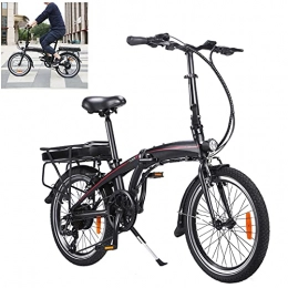 CM67 Bicicleta Bici electrica 20 Pulgadas Engranajes de 7 velocidades 250W Batería extraíble de Iones de Litio de 10 Ah Adultos Unisex Compañero Fiable para el día a día