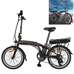 CM67 Bicicleta Bici electrica 20 pulgadas Engranajes de 7 velocidades Batería de 50 a 55 km de autonomía ultralarga Batería extraíble de iones de litio de 10 Ah Bicicleta Eléctrica Compañero Fiable para el día a día