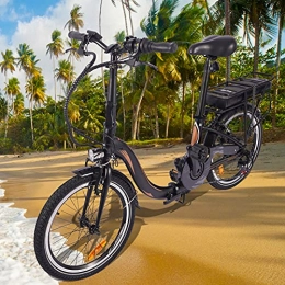 CM67 Bicicletas eléctrica Bici electrica Plegable 20 Pulgadas E-Bike 7 velocidades Batería de 45 a 55 km de autonomía ultralarga Adultos Unisex