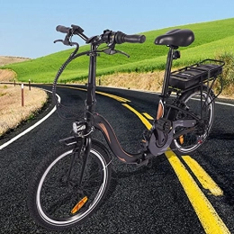 CM67 Bicicleta Bici electrica Plegable 20 Pulgadas E-Bike Cuadro Plegable de aleación de Aluminio Bicicleta eléctrica Inteligente Adultos Unisex