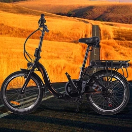 CM67 Bicicleta Bici electrica Plegable Batería Litio 36V 10Ah E-Bike Cuadro Plegable de aleación de Aluminio Crucero Inteligente Una Bicicleta eléctrica Adecuada para el Uso Diario de Todos