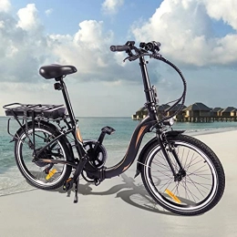 CM67 Bicicleta Bici electrica Plegable con Batería Extraíble E-Bike Cuadro Plegable de aleación de Aluminio Bicicleta eléctrica Inteligente Adultos Unisex