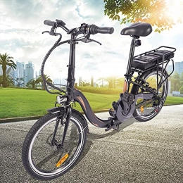 CM67 Bicicleta Bici electrica Plegable con Batería Extraíble E-Bike Cuadro Plegable de aleación de Aluminio Bicicleta eléctrica Inteligente Compañero Fiable para el día a día