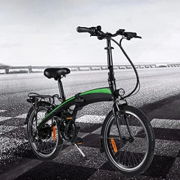 CM67 Bicicleta Bici electrica Plegable Cuadro de aleación de Aluminio Plegable 20 Pulgadas 3 Modos de conducción 7 velocidades Autonomía de 35km-40km