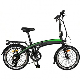 CM67 Bicicleta Bici electrica Plegable Cuadro de aleación de Aluminio Plegable Motor Potente de 250W 3 Modos de conducción Commuter E-Bike Batería de Iones de Litio Oculta de 7, 5AH