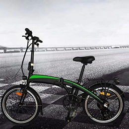 CM67 Bicicleta Bici electrica Plegable Cuadro de aleación de Aluminio Plegable Rueda óptima de 20" 3 Modos de conducción 7 velocidades Batería de Iones de Litio Oculta 7.5AH extraíble