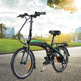 CM67 Bicicleta Bici electrica Plegable Cuadro de aleación de Aluminio Plegable Rueda óptima de 20" 3 Modos de conducción Commuter E-Bike Batería de Iones de Litio Oculta de 7, 5AH