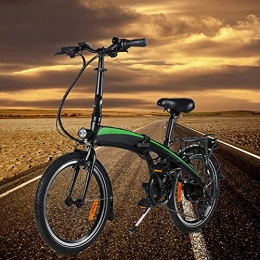 CM67 Bicicleta Bici electrica Plegable E-Bike Rueda óptima de 20" 3 Modos de conducción 7 velocidades Autonomía de 35km-40km