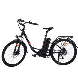 WIND SPEED Bicicletas eléctrica Bici Electricas, 26 Pulgadas, Ebike Bicicleta Eléctrica Ciudad Holandesa para Adultos, Motor de 250 w y Batería de Iones de Litio Extraíble de 36 v 8 Ah, Shimano de 7 Velocidades, Rango de 40 Km