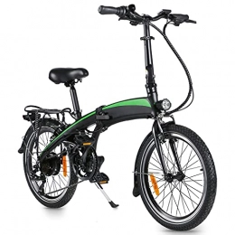 CM67 Bicicleta Bici Plegable electrica 20 Pulgadas Engranajes de 7 velocidades 250W Batería extraíble de Iones de Litio de 10 Ah Urbana Trekking Compañero Fiable para el día a día