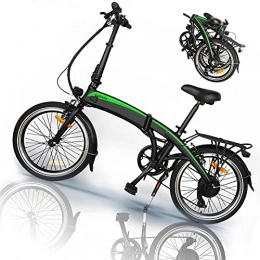 CM67 Bicicleta Bicicleta de Ciudad, 350W 36V 10AH / , batería de 7, 5 Ah, 20 Pulgadas, 3 Modos de conducción, Resistencia 50-55 kilómetros, Asiento Ajustable, con Pedales，Bici Electricas Adulto,