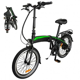CM67 Bicicleta Bicicleta de Ciudad, 350W 36V 10AH / , batería de 7, 5 Ah, 20 Pulgadas, 3 Modos de conducción, Resistencia 50-55 kilómetros, para Adolescentes y Adultos, Bici Electricas Adulto,