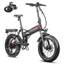 Fafrees Bicicleta Bicicleta de Montaña Eléctrica de 20 Pulgadas Motor 750W, Bicicleta Eléctrica Plegable con Batería Panasonic 48V13.6AH, Bicicleta MTB Neumáticos Gordos Velocidad Máxima 45 km / h