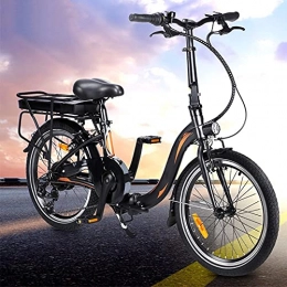 CM67 Bicicleta Bicicleta electrica Plegable Conduce a una Velocidad máxima de 25 km / h. Bici montaña Capacidad de la batería de Iones de Litio (AH) 10AH Ebike Tamaño de neumático 20 Pulgadas, Negro