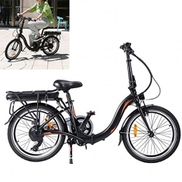 CM67 Bicicleta Bicicleta electrica Plegable Conduce a una Velocidad máxima de 25 km / h. Bicicleas Capacidad de la batería de Iones de Litio (AH) 10AH Bici Plegable Tamaño de neumático 20 Pulgadas, Negro