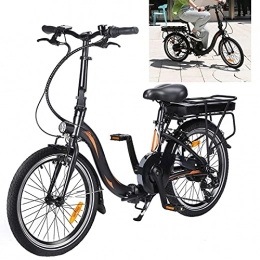 CM67 Bicicleta Bicicleta electrica Plegable Conduce a una Velocidad máxima de 25 km / h. Bicicleas Capacidad de la batería de Iones de Litio (AH) 10AH Electricos ​Bicicletas Tamaño de neumático 20 Pulgadas, Negro