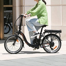 CM67 Bicicleta Bicicleta electrica Plegable Conduce a una Velocidad máxima de 25 km / h. Bicicletas Capacidad de la batería de Iones de Litio (AH) 10AH Ebike Tamaño de neumático 20 Pulgadas, Negro