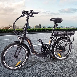 CM67 Bicicletas eléctrica Bicicleta eléctrica 250W Motor Sin Escobillas Bicicleta Eléctrica Urbana Cuadro Plegable de aleación de Aluminio Crucero Inteligente Una Bicicleta eléctrica Adecuada para el Uso Diario de Todos