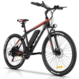 Vivi Bicicletas eléctrica Bicicleta eléctrica 26 Pulgadas Mujer, Bicicleta de montaña E, Motor 36V batería Litio y Shimano 21 velocidades Rojo