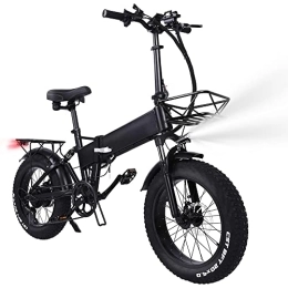 TODIMART Bicicletas eléctrica Bicicleta Eléctrica Adulto Gran Neumático 20"* 4" MTB Fat Bike, Bicicleta Eléctrica Plegable con Motor Potente Batería Extraíble 48V 15Ah Shimano 7 Velocidades
