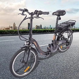 CM67 Bicicleta Bicicleta eléctrica Batería Litio 36V 10Ah Bicicleta Eléctrica Urbana Cuadro Plegable de aleación de Aluminio Batería de 45 a 55 km de autonomía ultralarga Compañero Fiable para el día a día