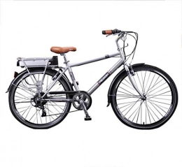 GUI Bicicletas eléctrica Bicicleta eléctrica Bicicleta asistida por energía Viga Masculina y Femenina Coche de batería de 26 Pulgadas para Transporte de Ancianos Bicicleta eléctrica de Litio Ligera y Segura Motor único