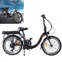 CM67 Bicicleta Bicicleta eléctrica Conduce a una Velocidad máxima de 25 km / h. Bici montaña Capacidad de la batería de Iones de Litio (AH) 10AH Bici Plegable Tamaño de neumático 20 Pulgadas, Negro