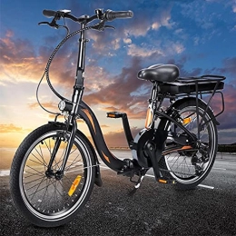 CM67 Bicicleta Bicicleta eléctrica Conduce a una Velocidad máxima de 25 km / h. Bici montaña Capacidad de la batería de Iones de Litio (AH) 10AH Electricos ​Bicicletas Tamaño de neumático 20 Pulgadas, Negro