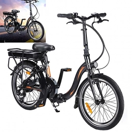 CM67 Bicicleta Bicicleta eléctrica Conduce a una Velocidad máxima de 25 km / h. Bicicleas Capacidad de la batería de Iones de Litio (AH) 10AH Bici electrica Tamaño de neumático 20 Pulgadas, Negro