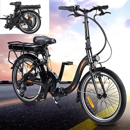 CM67 Bicicleta Bicicleta eléctrica Conduce a una Velocidad máxima de 25 km / h. Bicicleta montaña Adulto Capacidad de la batería de Iones de Litio (AH) 10AH Bici electrica Tamaño de neumático 20 Pulgadas, Negro