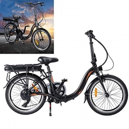 CM67 Bicicleta Bicicleta eléctrica Conduce a una Velocidad máxima de 25 km / h. Bicicletas Capacidad de la batería de Iones de Litio (AH) 10AH Bici electrica Tamaño de neumático 20 Pulgadas, Negro