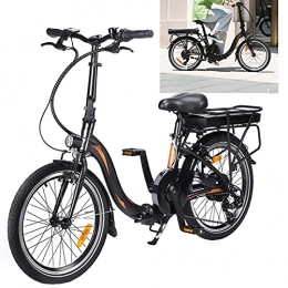 CM67 Bicicleta Bicicleta eléctrica Conduce a una Velocidad máxima de 25 km / h. Bicicletas Capacidad de la batería de Iones de Litio (AH) 10AH Bici Plegable Tamaño de neumático 20 Pulgadas, Negro