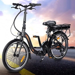 CM67 Bicicleta Bicicleta eléctrica Conduce a una Velocidad máxima de 25 km / h. Bikes electrica Capacidad de la batería de Iones de Litio (AH) 10AH MTB electrica Tamaño de neumático 20 Pulgadas, Negro