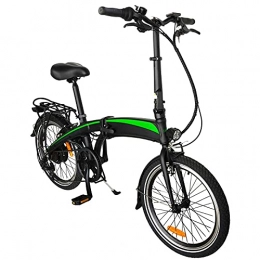 CM67 Bicicleta Bicicleta eléctrica Cuadro de aleación de Aluminio Plegable 20 Pulgadas 250W Commuter E-Bike Batería de Iones de Litio Oculta 7.5AH extraíble