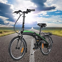 CM67 Bicicleta Bicicleta eléctrica Cuadro de aleación de Aluminio Plegable Motor Potente de 250W 3 Modos de conducción 7 velocidades Autonomía de 35km-40km