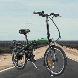 CM67 Bicicletas eléctrica Bicicleta eléctrica Cuadro de aleación de Aluminio Plegable Rueda óptima de 20" 250W 7 velocidades Batería de Iones de Litio Oculta 7.5AH extraíble