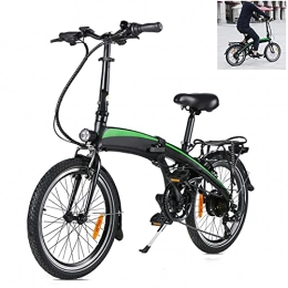CM67 Bicicleta Bicicleta eléctrica Cuadro de aleación de Aluminio Plegable Rueda óptima de 20" 3 Modos de conducción 7 velocidades Batería de Iones de Litio Oculta 7.5AH extraíble