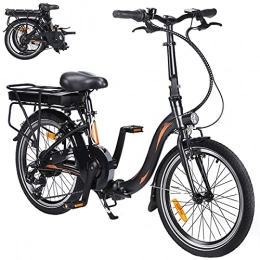 CM67 Bicicletas eléctrica Bicicleta eléctrica de 20 Pulgadas, Bicicleta eléctrica Plegable de 250 W, con batería de Iones de Litio extraíble de 36 V y 10Ah, Alcance de 25km / h, 7 velocidades, Frenos de Disco