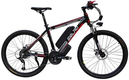 CCLLA Bicicletas eléctrica Bicicleta eléctrica de 26 '' Bicicleta de montaña eléctrica de 350 W con batería de Iones de Litio extraíble de 48 V y 10 Ah Velocidad máxima de 32 km / H 3 Modos de Trabajo Cambio de 21 niv