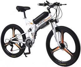 ZJZ Bicicleta Bicicleta eléctrica de montaña de 26 pulgadas, bicicleta de montaña con amortiguación de impactos de 21 velocidades, bicicleta de cercanías urbana de 350w, batería de litio extraíble de 36v, bicicleta