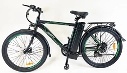 Farger Bicicletas eléctrica Bicicleta eléctrica de montaña de 26 pulgadas, motor de 36 V 250 W, batería de 36 V 12, 5 Ah y cambio Shimano de 6 marchas.