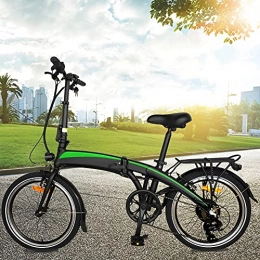CM67 Bicicletas eléctrica Bicicleta eléctrica E-Bike Rueda óptima de 20" 250W 7 velocidades Batería de Iones de Litio Oculta 7.5AH extraíble