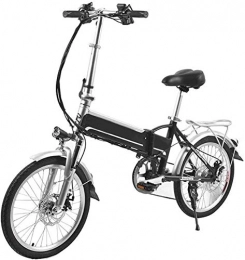 ZJZ Bicicleta Bicicleta eléctrica plegable 20 pulgadas 48v 8a Bicicleta eléctrica Batería de litio Aleación de aluminio 250w Potente bicicleta eléctrica de montaña / nieve / ciudad Bicicleta LED Luz de suspensión T