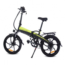 Mlxy Bicicleta Bicicleta eléctrica plegable, bicicleta para adultos de 20 pulgadas, batería de litio extraíble, transmisión de 7 velocidades, medidor de pantalla retroiluminado, apto para adultos y adolescentes