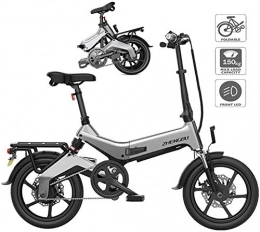 ZJZ Bicicleta Bicicleta eléctrica plegable para adultos, bicicleta de montaña inteligente, aleación de aluminio, bicicleta eléctrica / bicicleta de viaje diario con motor de 250 W, con 3 modos de conducción para de