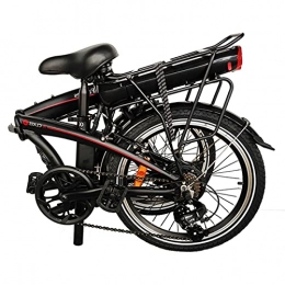 CM67 Bicicleta Bicicleta Eléctricas Bicicletas Plegables Negro Compacta con Rueda de 20 Pulgadas 25 km / h, hasta 45-55 km Bicicletas De montaña para Hombres / Adultos